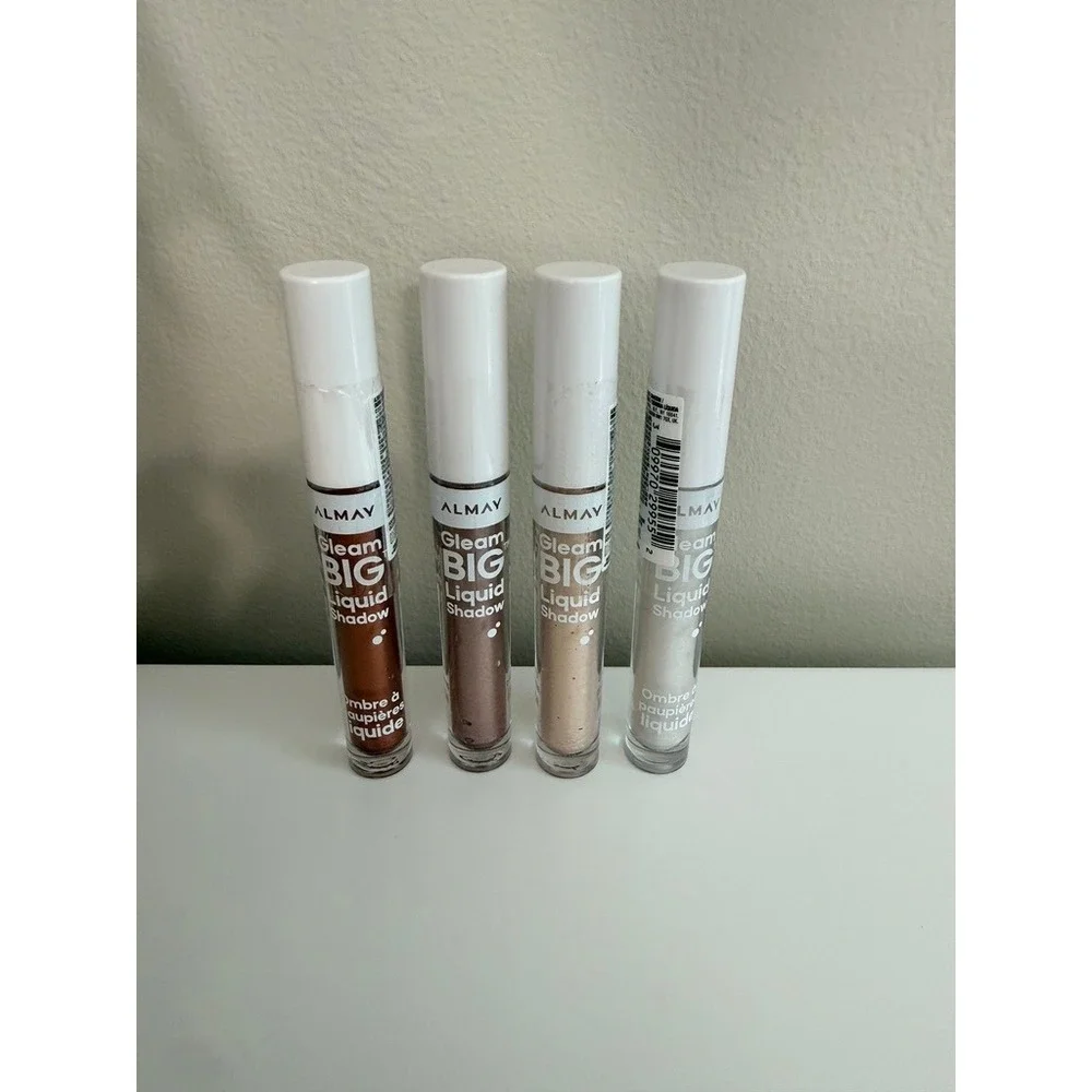 Almay Gleam BIG Liquid Shadow Women 4 Pack Multi Metallic Shimmer NWT